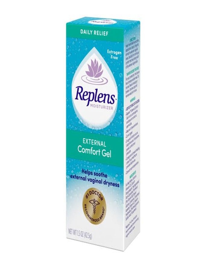 Replens Daily Relief External Comfort Gel, Soothes External Vaginal Dryness, Estrogen-Free, 1.5 oz (Pack of 4) - Image 4